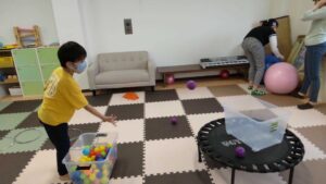 玉入れサーキットのようす