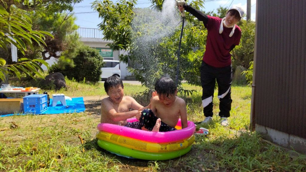 水遊びの様子